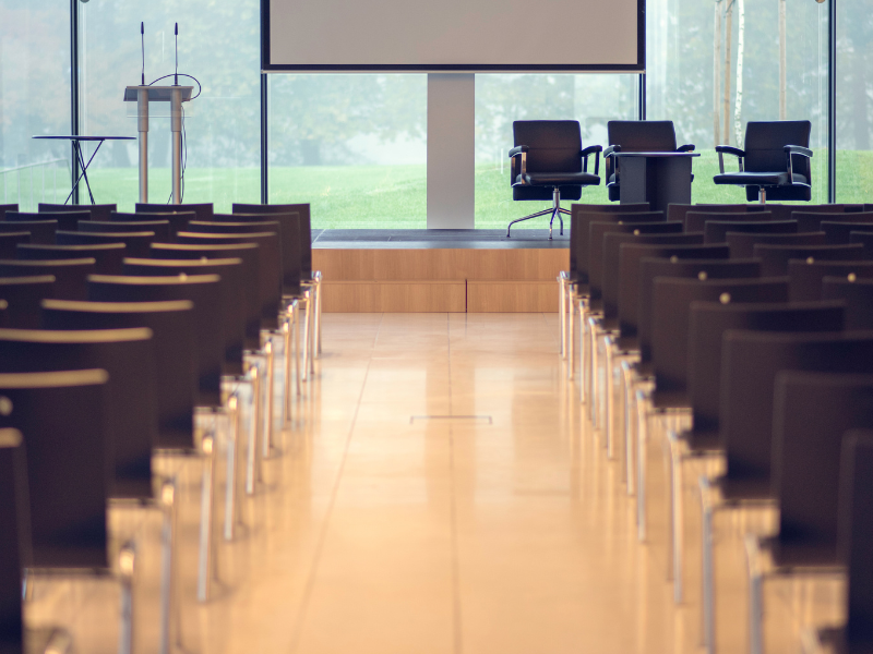 Green Vows Estate - Indoor hall decorated for events