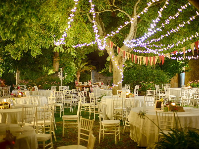 Green Vows Estate - Garden party setup